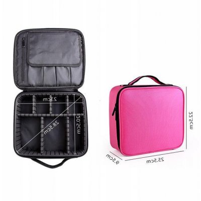 Travel  Adjustable Cosmetic Organizers Storage Makeup Artist Train Bag for Women